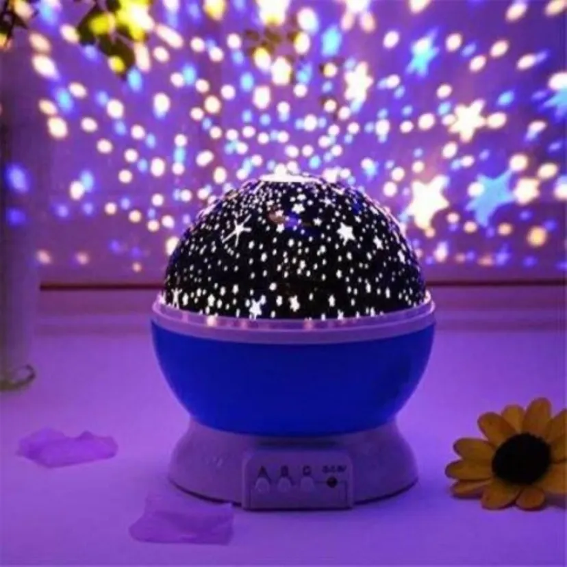 Romatic Cosmos Moon Star Master Projector LED Starry Night Sky Light Lamp Baby