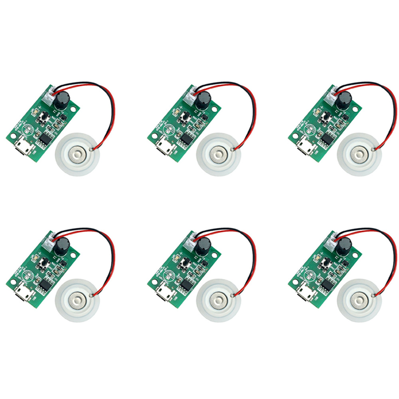 FORIDE 6 Pcs 20MM Ultrasonic Mist Maker Atomizer Transducer Atomizer Film Plate Accessories Humidifier Rubber Gasket