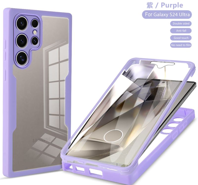 NEW HODON Fashion PU Leather Colorblock Phone Case For Samsung Galaxy S25 Edge S24 Ultra S25 Plus Cases Shockproof Protective Back Cover