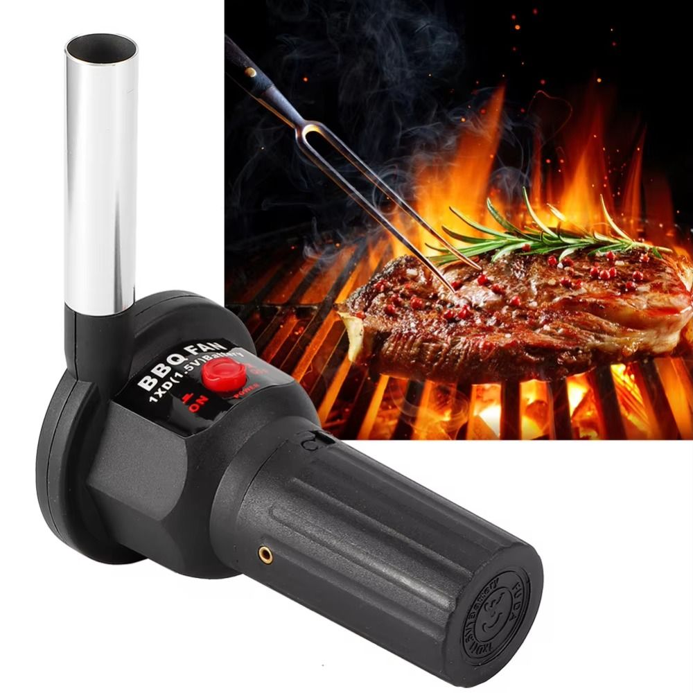 Portable Handheld BBQ Fan Easy To Use Electric Electric Air Blower High Quality Safe Barbecue Fan For Outdoor Camping BBQ