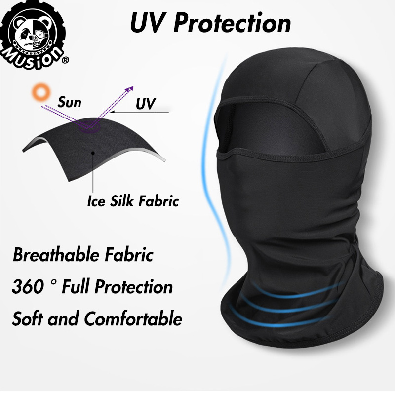 Musion Motorcycle Balaclava Face Mask Fishing Anti-uv Sunshade Hood Hat Full Face Mask Warm Dustproof and Windproof