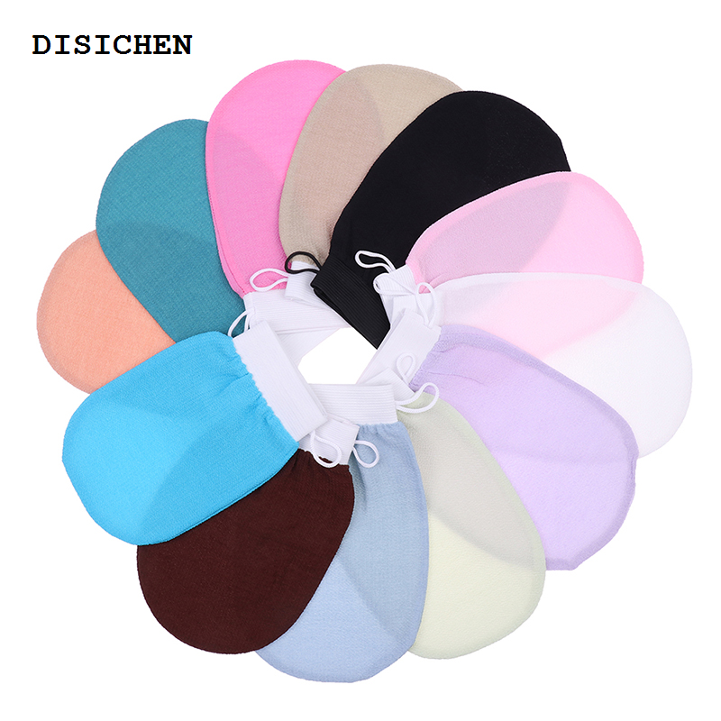 DISICHEN 2025 New 1Pc Body Scrubber Bath Brush Double Sided Hammam Scrub Mitt Magic Peeling Glove Exfoliating Tan Removal Mitt