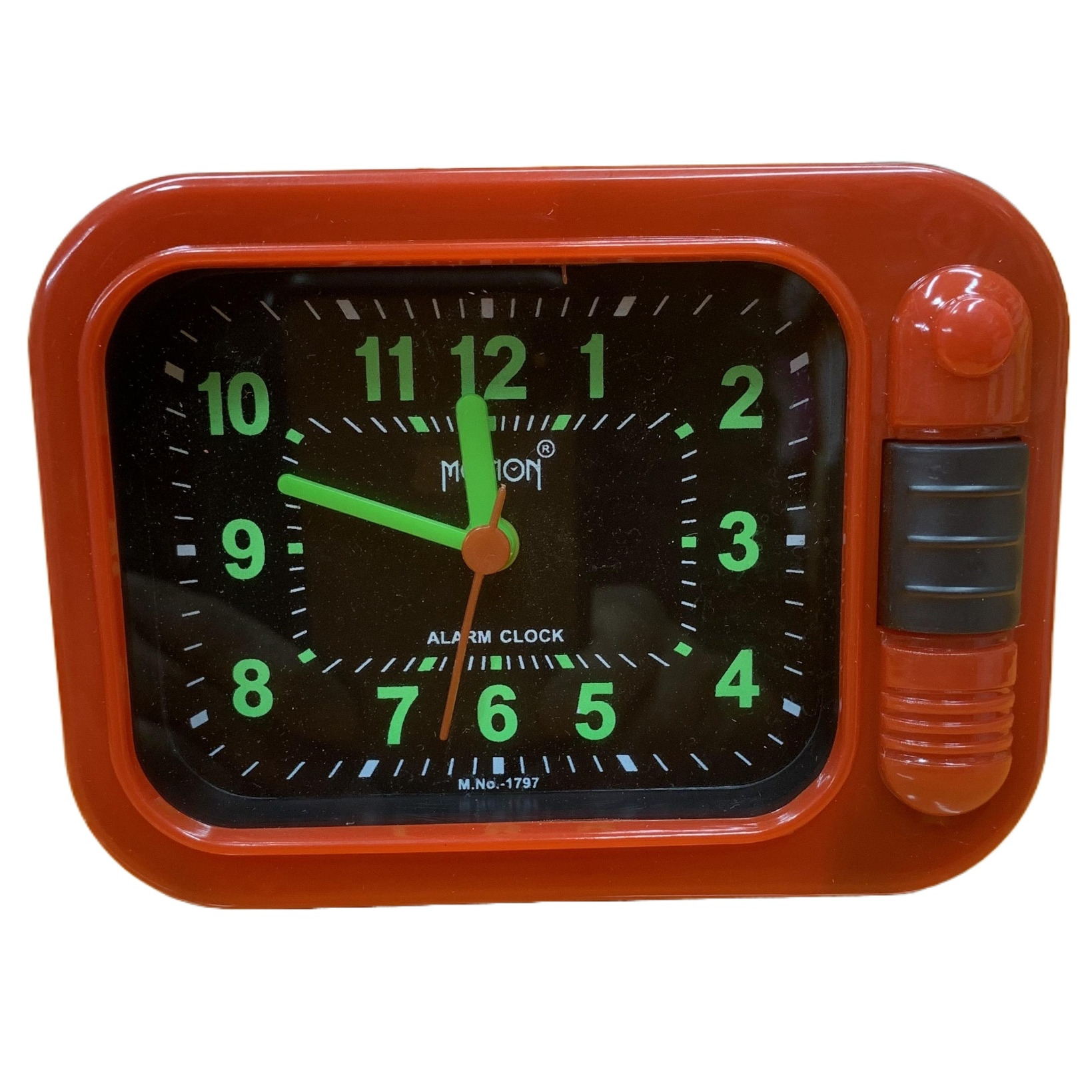 New Square Shape ,Loud Volume, Attractive Design Best 1,2,3,4 Numbering Red Color Body Best Quality Alarm Clock