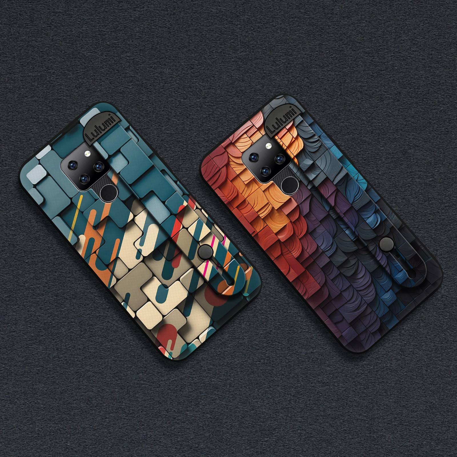 Phone Holder Fashion Design Phone Case For Nokia C21 Plus Simple Back Cover Anti-knock Nature Wrist Strap Durable