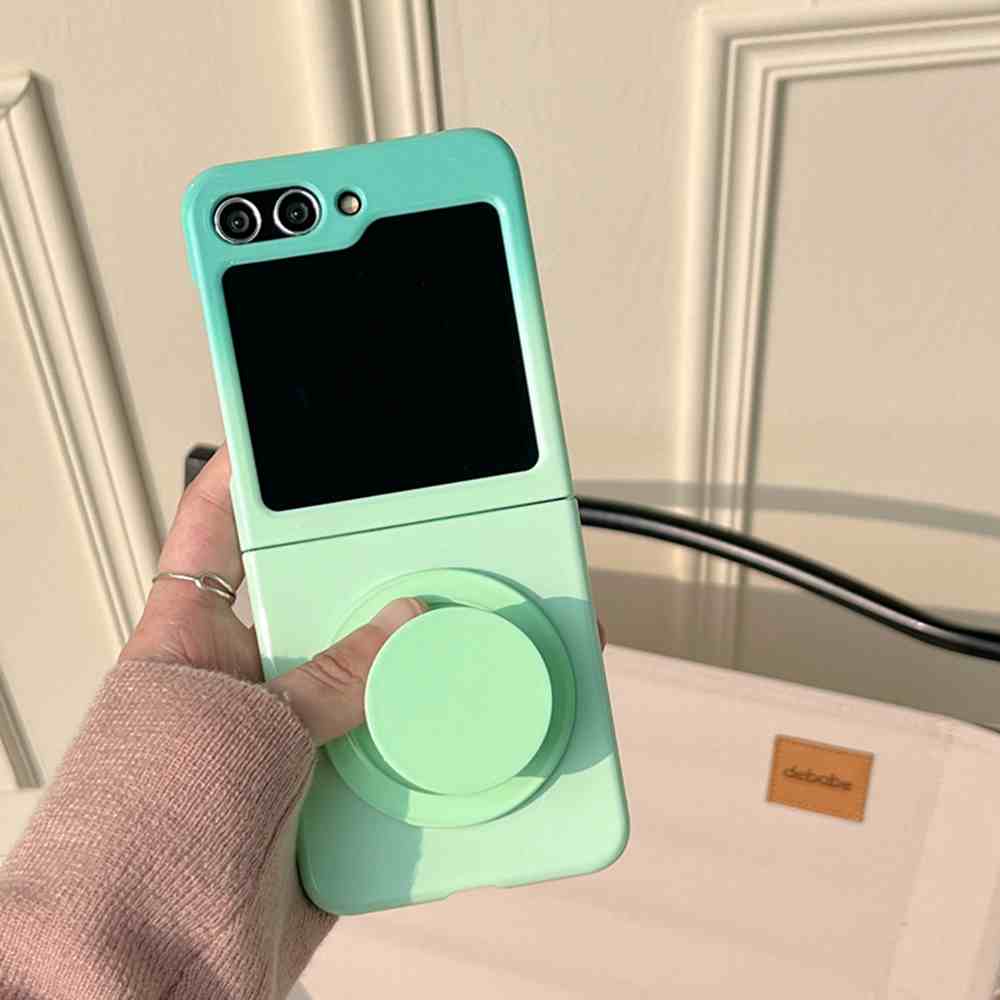 HODON Luxury Gradient Magnetic Bracket Holder Phone Case For Samsung Galaxy Z Flip 5 Z Flip4 Z Flip3 Cases Shockproof Hard Back Cover