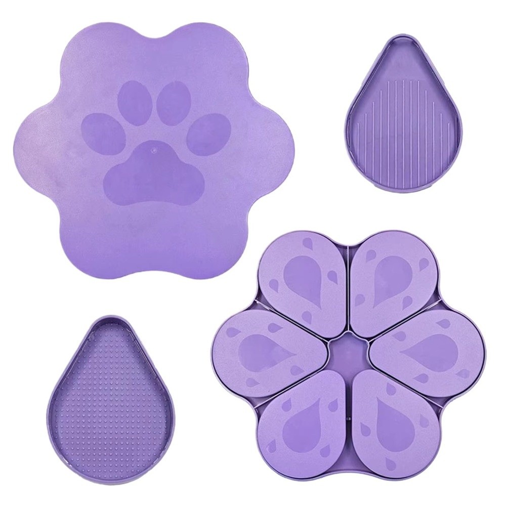New DIY Craft Diamond Painting Trays with Lid Beading Plates Cat Paw Dot Drill Plate Rhinestone Organizer Embroidery Drill Storage Box for Nail Art Accessories