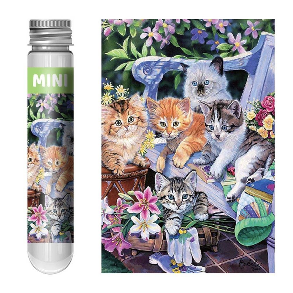 150PCS/Set Cartoon Oil Painting Jigsaw Puzzles Gifts Test Tube Oil Painting Jigsaw Mini Puzzle Game Adult Children
