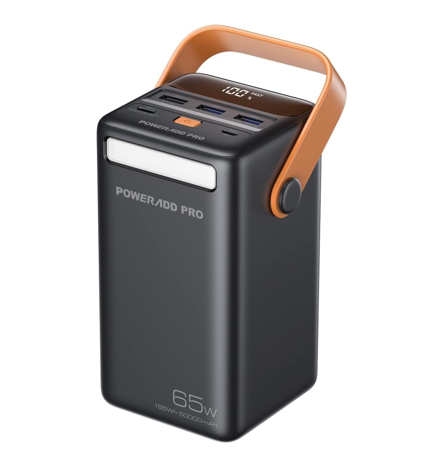 POWERADD PRO 50000mAh 65W PD Fast Charging Portable Powerbank With Flashlight & Digital Display