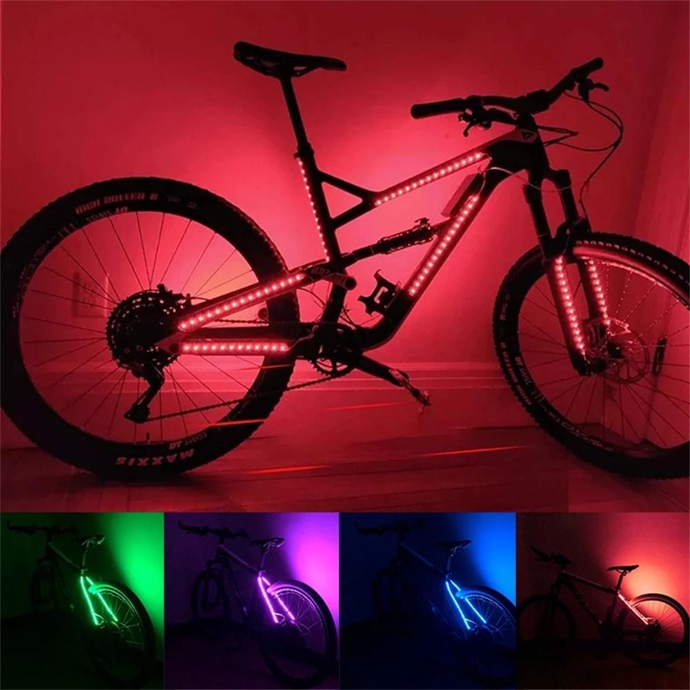 Accessories Bicycle Part Night Riding Scooter Frame Decoration Skateboard Bike Rear Lamp Bicycle Decorative Light Bicycle Taillight Bicycle Lights