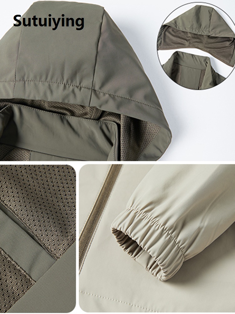 Sutuiying Original Special Offer Men's clothing Rain Summer Rainproof men's jacket Windproof men's Sun protection sports Autumn outdoor jacket Breathable sports