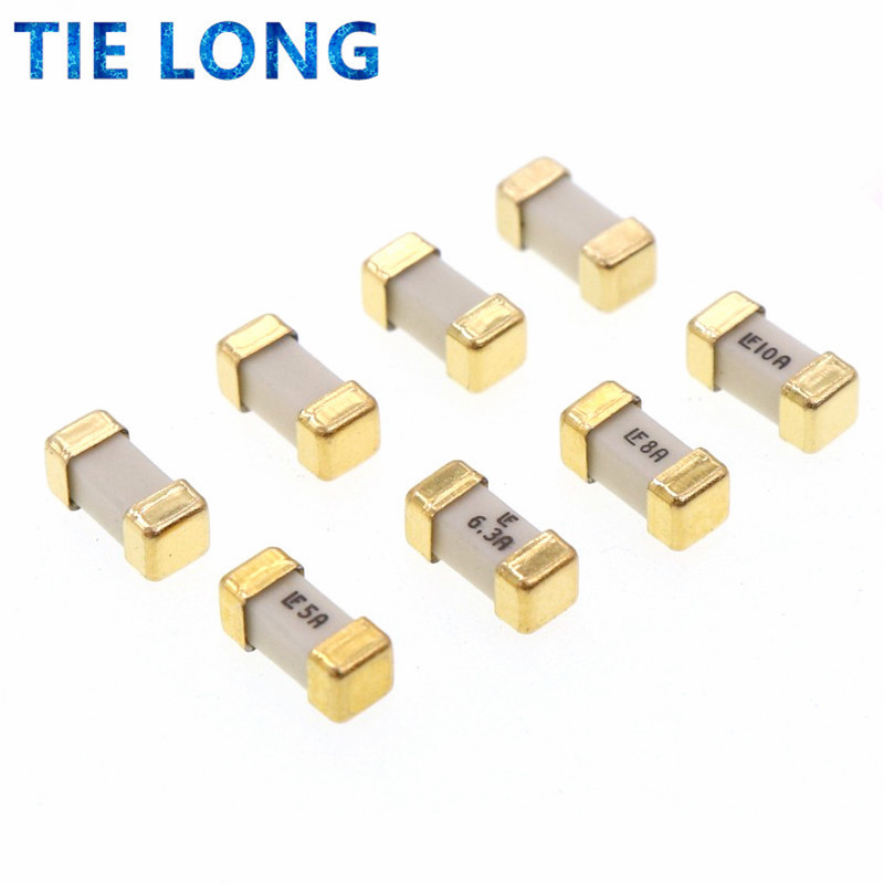 10PCS/LOT Gold foot 1808 125V 0451 SMD Fast blow Fuse 1A 2A 3A 4A 5A 6.3A 7A 8A 10A 0451 ultra-rapid fuses new original Gepyun