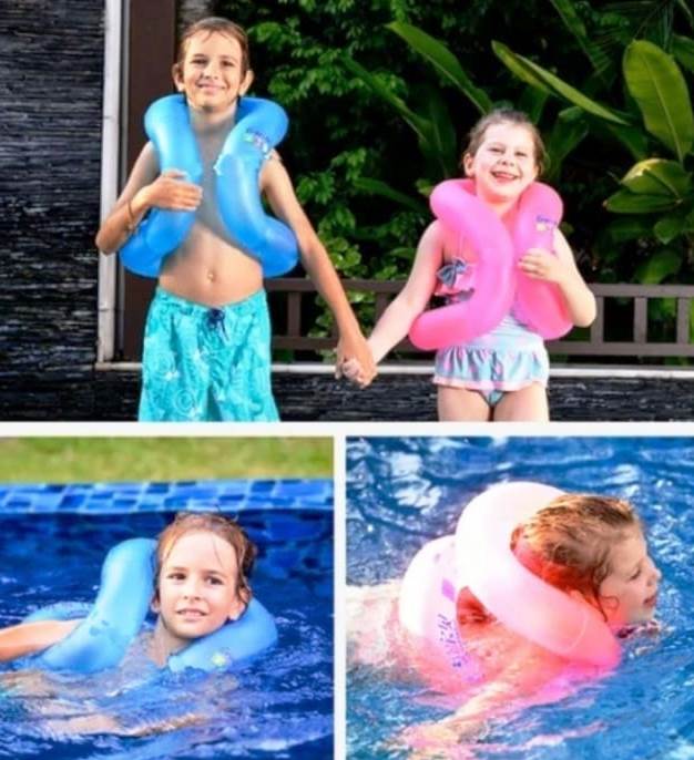 1 Piece Full Safety And Durable Life Jacket For Kids For 7 Years To 9 Years - Swimming Training Jacket Double Layer Full Safety