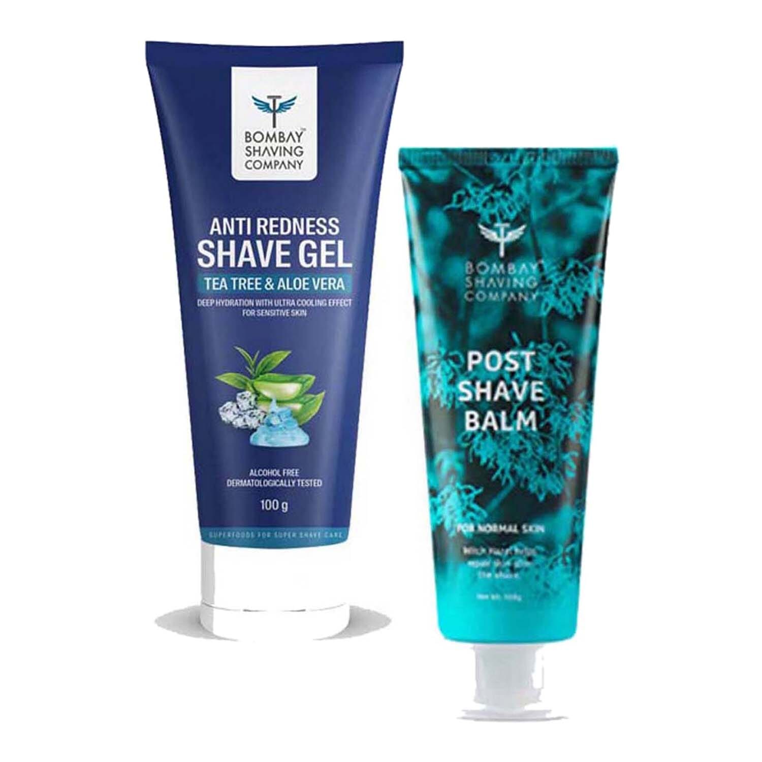 Bombay Shaving Company Bsc Combo For Men Anti Redness Gel, 100Gm And Post-Shave Balm After Shave 100 Gm