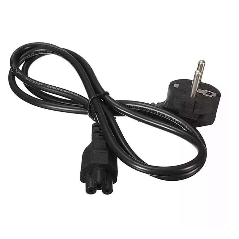 2 Pin Plug Power Cord 1.2M Length AC Power Cable 3 Prong Laptop Cable for Asus HP Sony Dell Lenovo Acer Samsung Toshiba