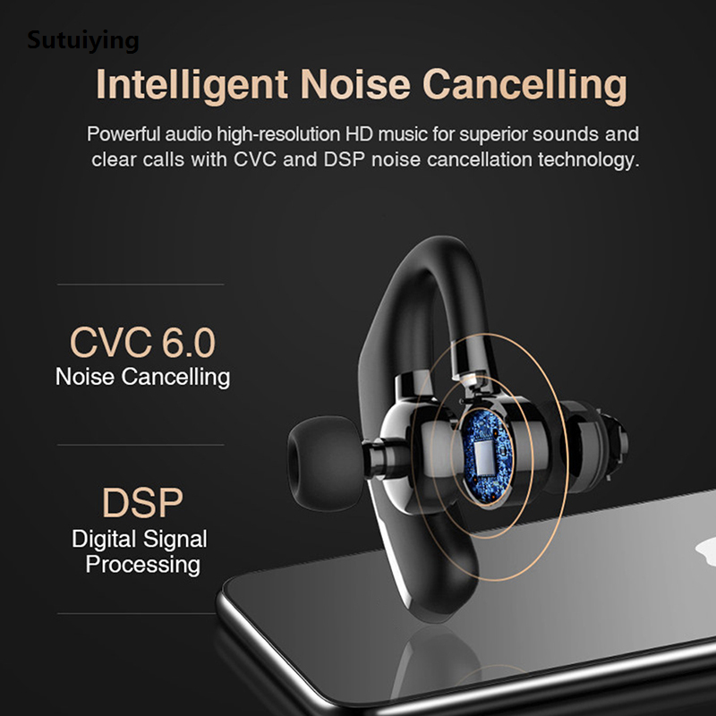 Sutuiying VAORLO V9 Bluetooth Earphone Sport Driver Car Wireless Headphone Fifty percent discount With Mic HD Handsfree Calling Stereo Muics Business Headset V8