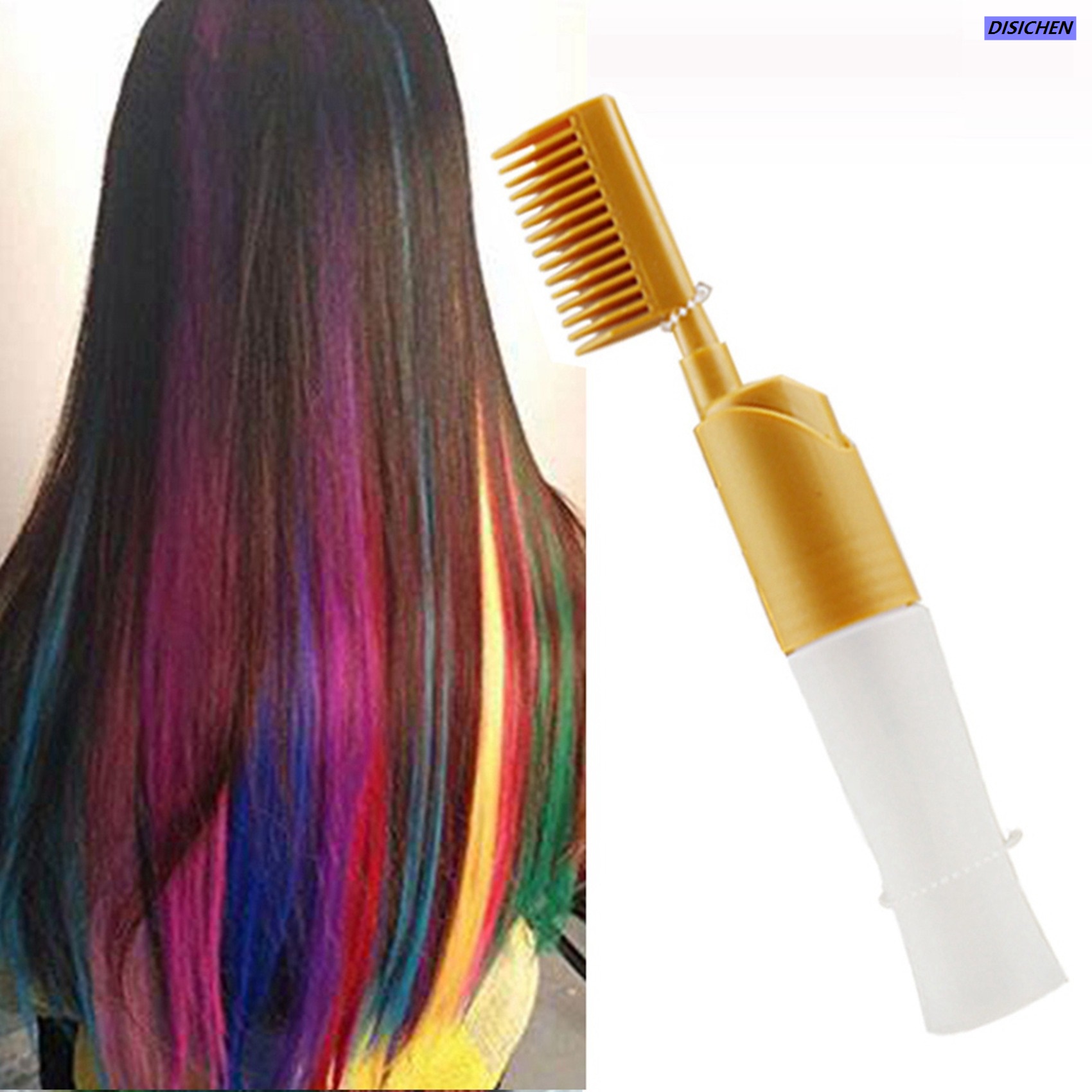 DISICHEN 【The Edge of Beauty】New 2X Hair Comb Hair Dyeing Bruh with Bottle Combing alon Dyeing Baking Oil Bruh Hair Dye