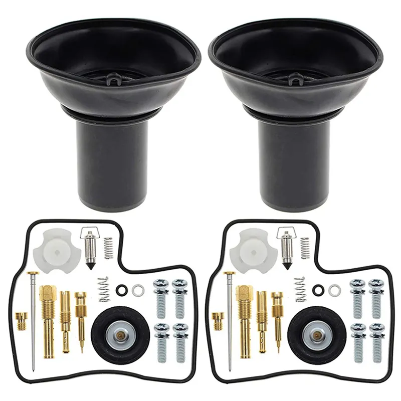 6X Repair Kit Carburetor Diaphragm Plunger with Needle for Steed VLX 400