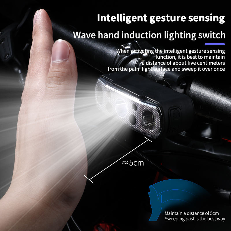 Ultra Bright 350lm USB Rechargeable Waterproof Motion Sensor Bicycle Lights