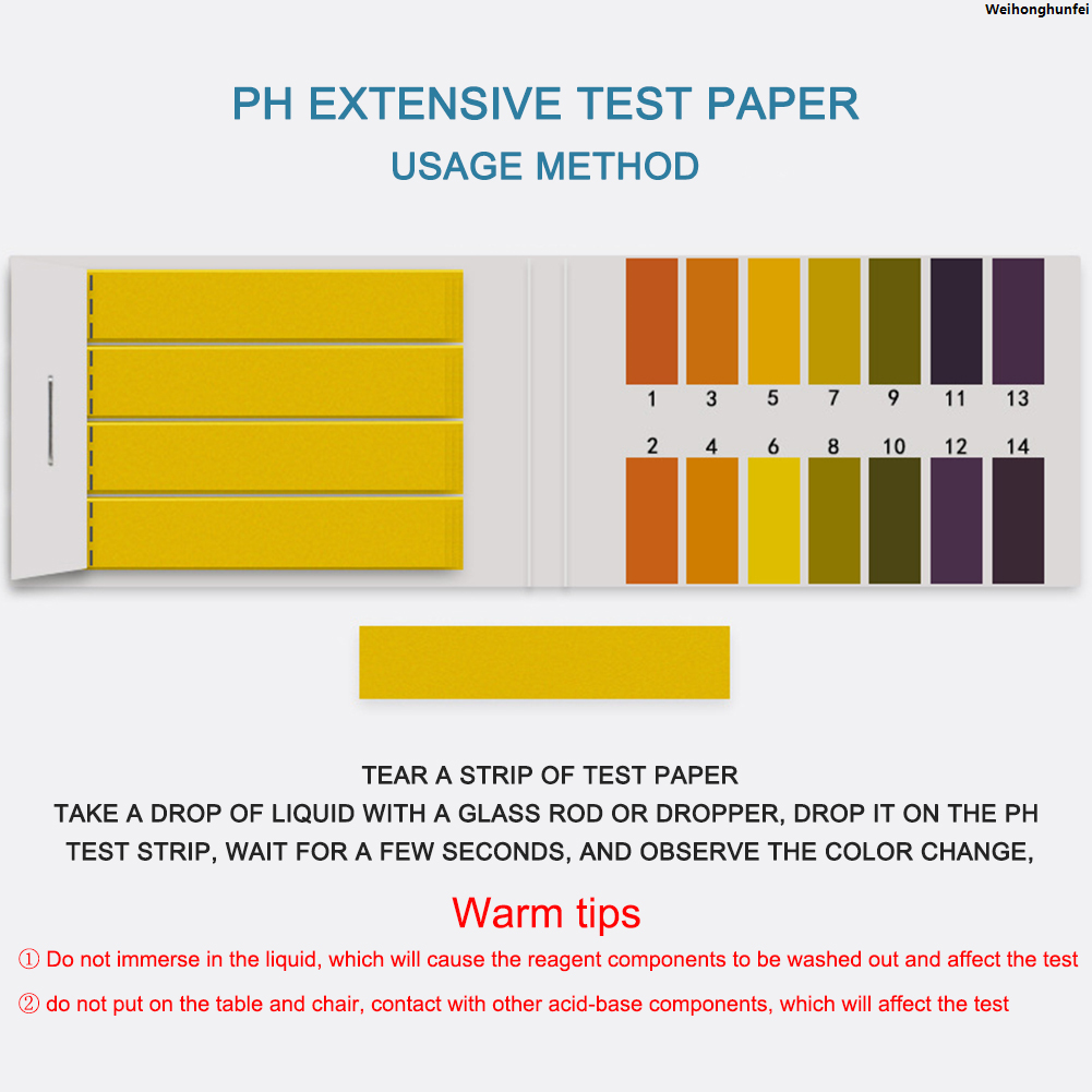 WeihonghunfeiBargain price Soil acidity, aquarium litmus test paper 14-litmus test paper, PH water 800-80PH test paper, 1 pH meter test paper Luxury