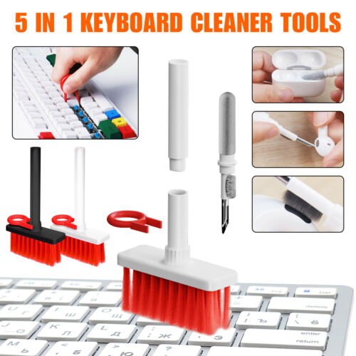5-IN-1 PC Keyboard Cleaner Laptop , Earphone, Dust Cleaning Brush Tools