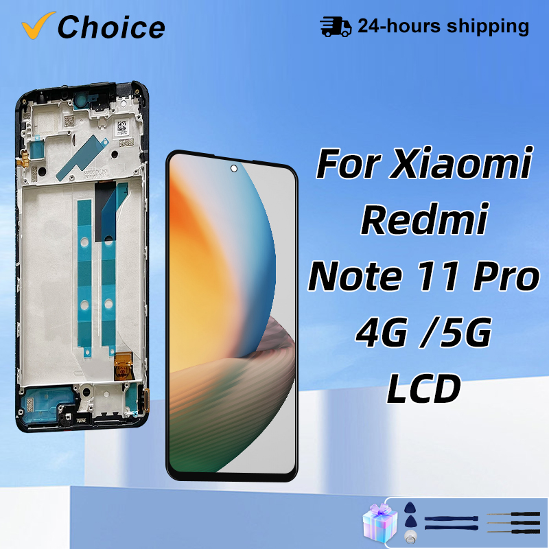 HOT Choice 6.67| AMOLED For Xiaomi Redmi Note11 Pro LCD 2201116TG Touch Screen Digitizer For POCO X4 Pro Display Replacement Parts