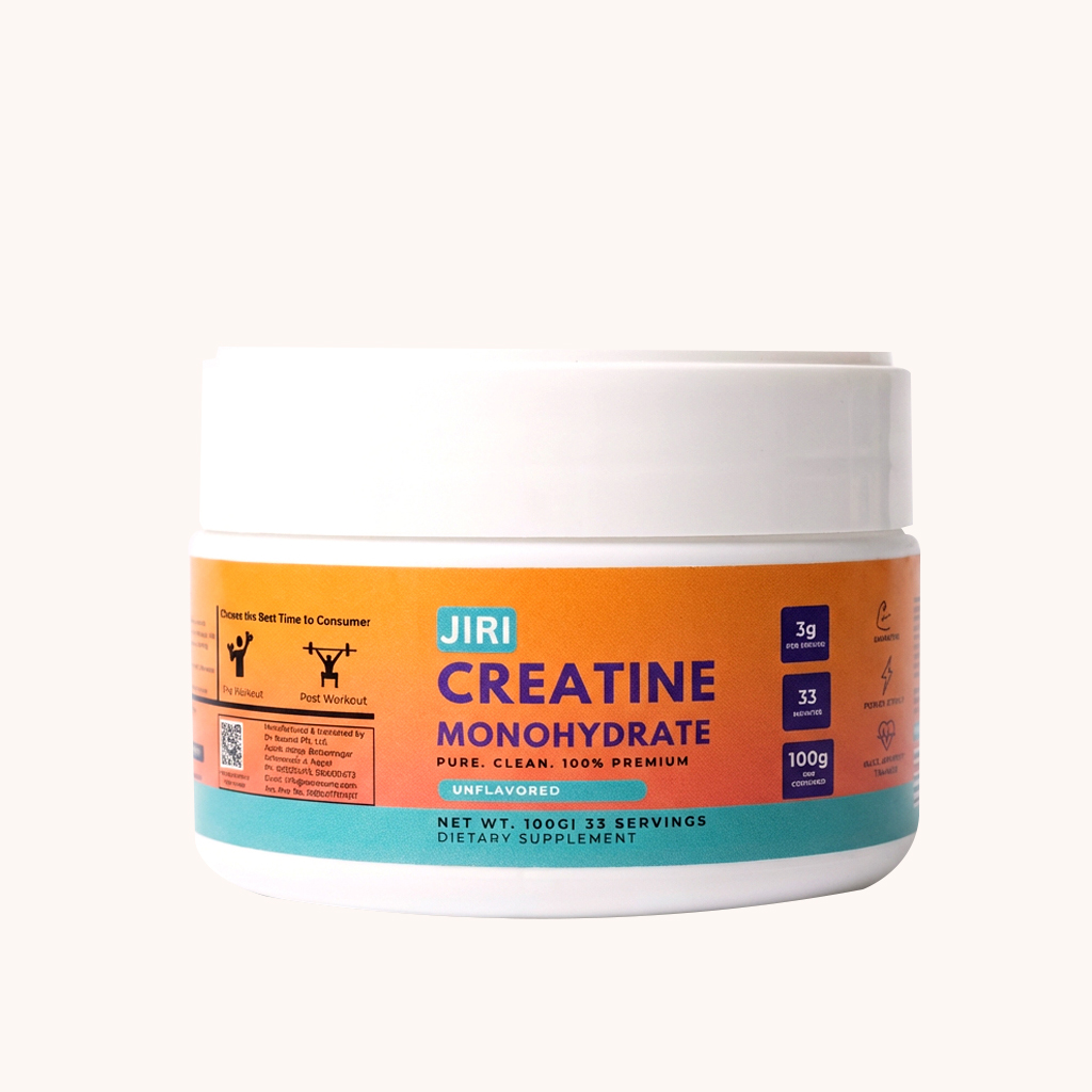 Jiri Nutrition Creatine Monohydrate 100g, Unflavored - image 1