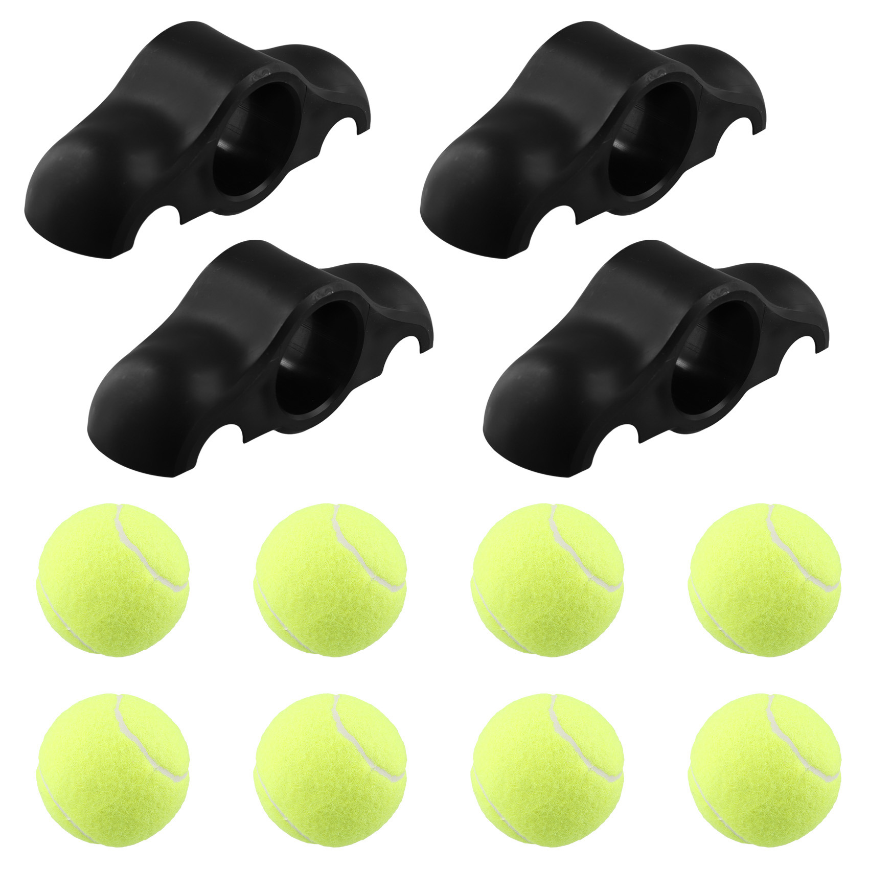 4 Pack Indoor Cycling Snap Rocker Feet Adapters,for Smart Bike Resistance Trainer Home Workout Equipment,with Ball