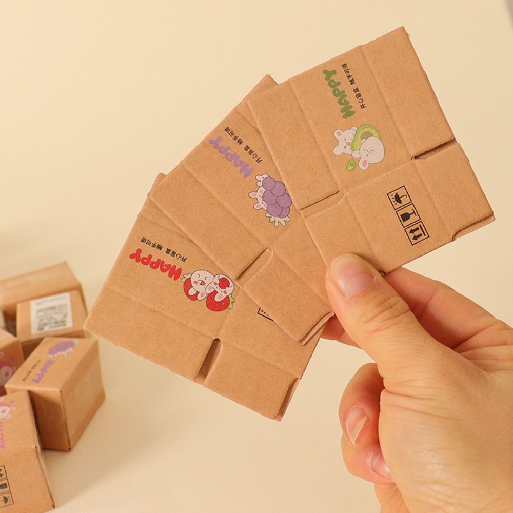5Pcs New Mini Carton Express Box 1:12 6 Styles Decor Toy Doll House Decor Dollhouse Decoration