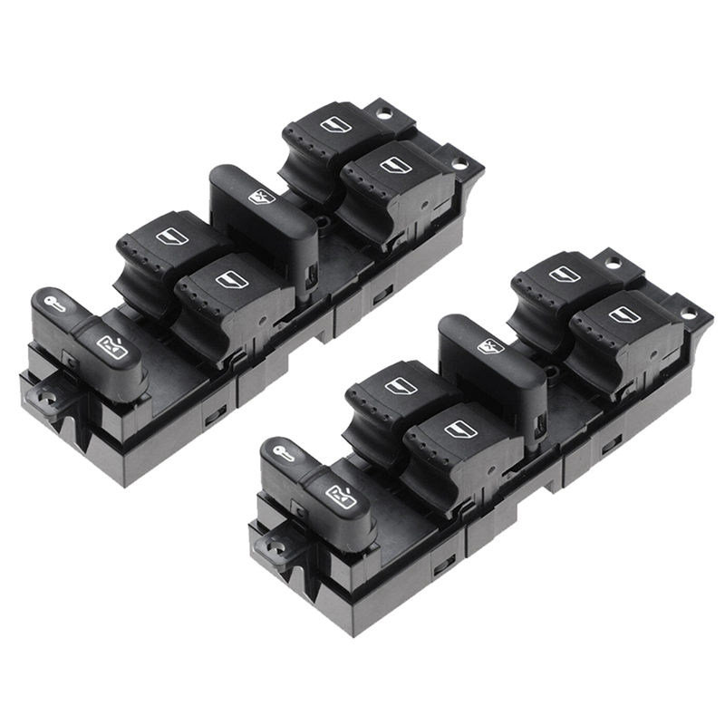 JAERBEE 2X New Window Master Switch Button for Golf B5 Seat MK4 MK1 Fabia