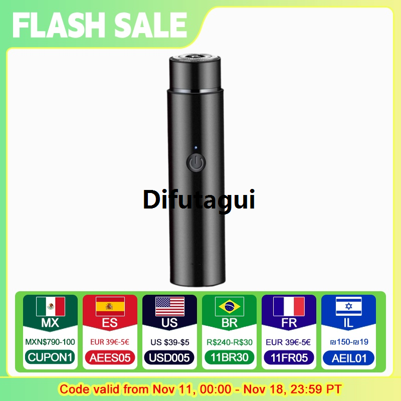 Difutagui New style Mini Portable Electric Shaver Shaver, Self-Assistant Hair Luxury Maker, Rechargeable, For Eyebrows, Upper And Lower Lips, Cheek