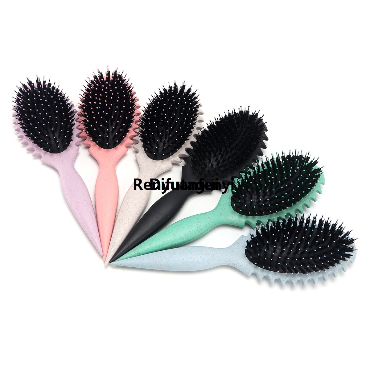 Difutagui 4pcs Professional Barbershop Tools Spray Bottle Comb Nylon Bristle Hot Selling 2025 Beard Brush Hair Cleaning Brush Salon Styling Accessories