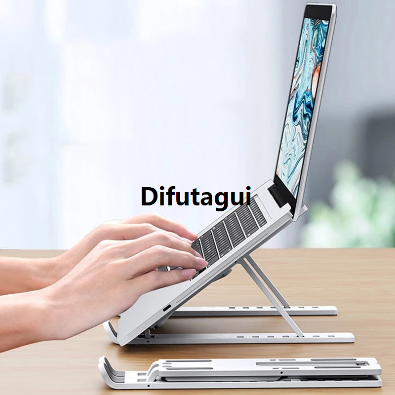Difutagui New specials Adjustable Laptop Stand Notebook Stand Table Cooling Pad Foldable Luxury Laptop Holder Portable Lapdesk Cooling Bracket Riser New 1 Pc