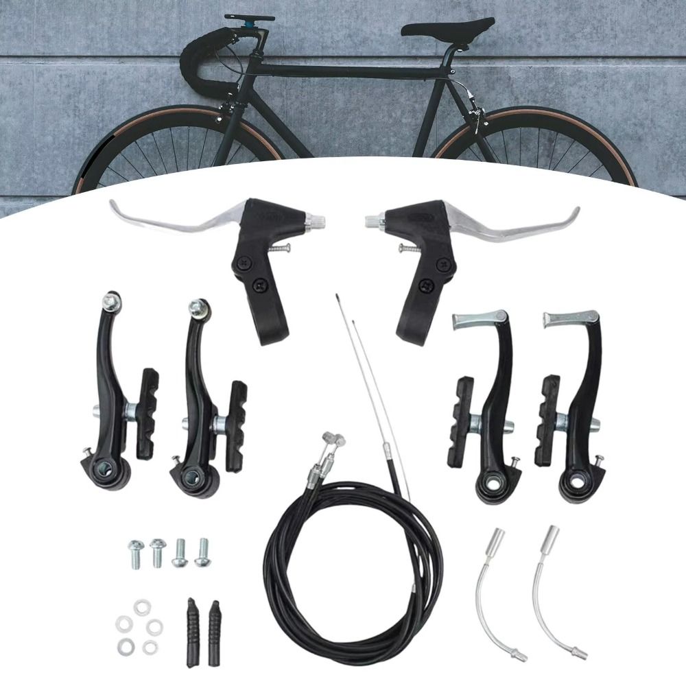 NEW Caliper Style V Brake Set Front and Rear Durable Rim Brake Set Lightweight Front and Rear Brake Set BMX