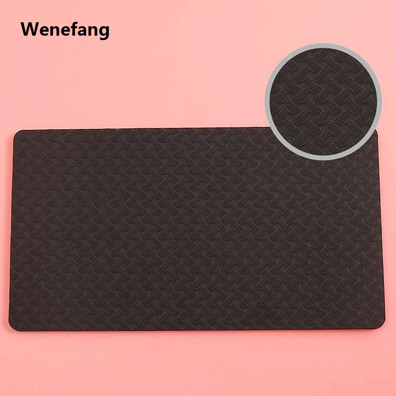 Wenefang 1pc TPE Sewing Machine Foot Pedal Mat Non Slip Reduce Vibration 【2025 Version】 Rubber Sewing Machine Muffling Mat For Home Use 33.5X16.5cm