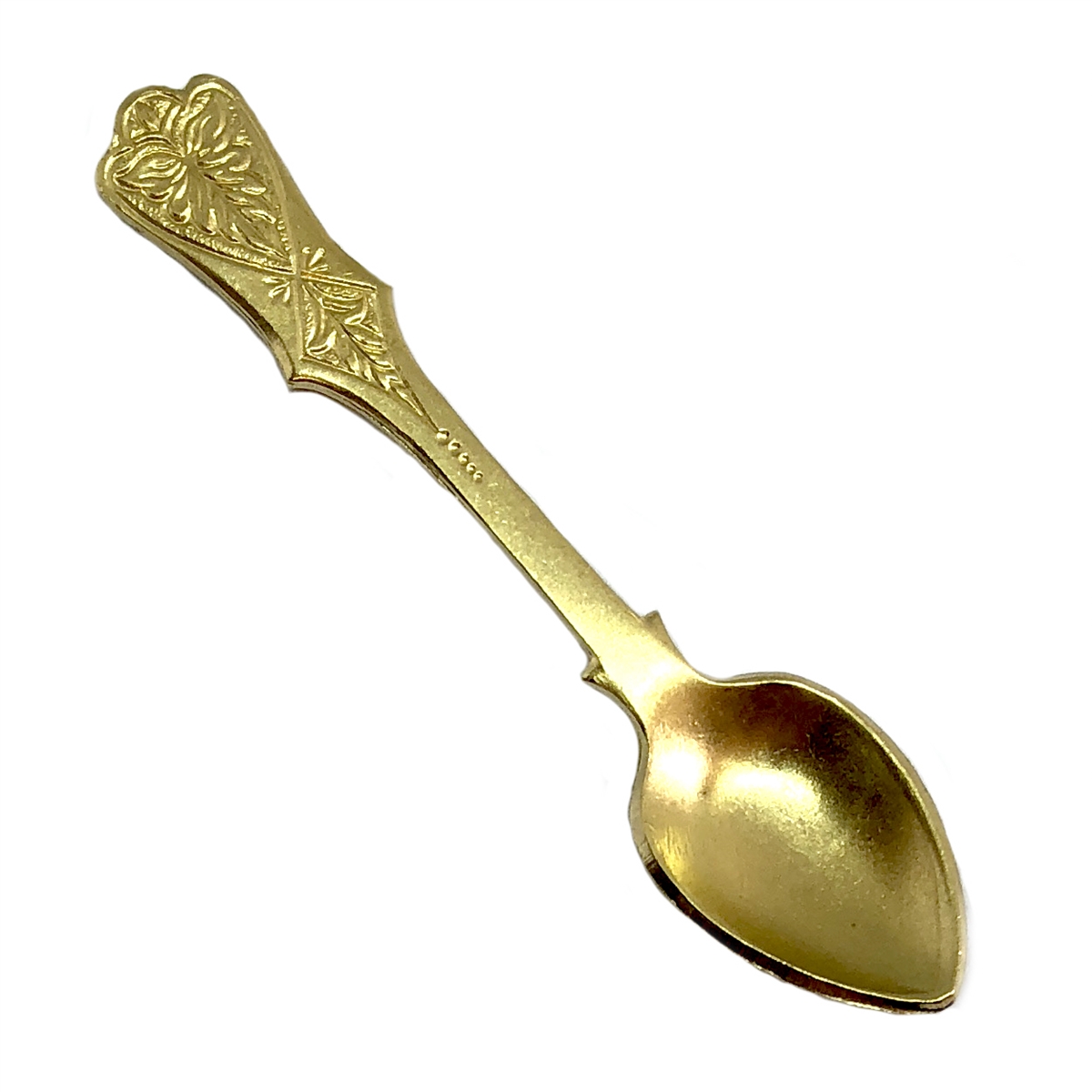 MyKEA Set of 1 Luxury 100% Pure Brass Designer Spoon/ Spoons Set, Tableware Home Hotel, Length:- 6.8" Inch, Set of 1 Piece