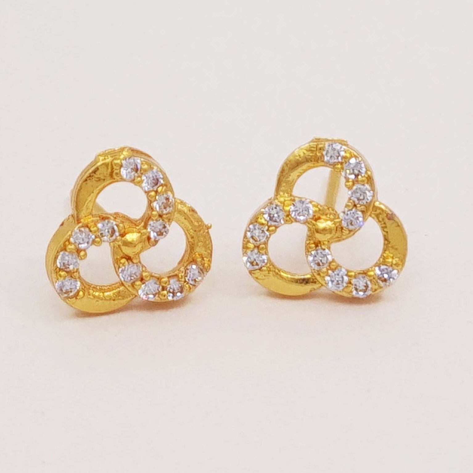 Ad Stone Studded Panchadhatu Top For Daily Use | Ganesh Top Stud Design Top Earring Zircon Top Cz Top Imitation Diamond Top New Looks Top Design For Everyday Use Attractive Top Hira Design Top Pathar Top Stone Earring White Stone Top Diamond Looks Top