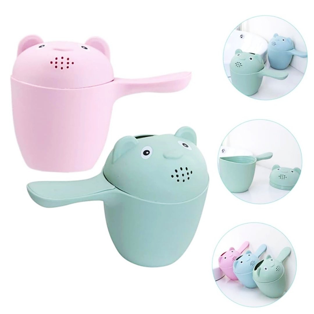 Cute Cartoon Baby Bath Caps Toddle Shampoo Cup