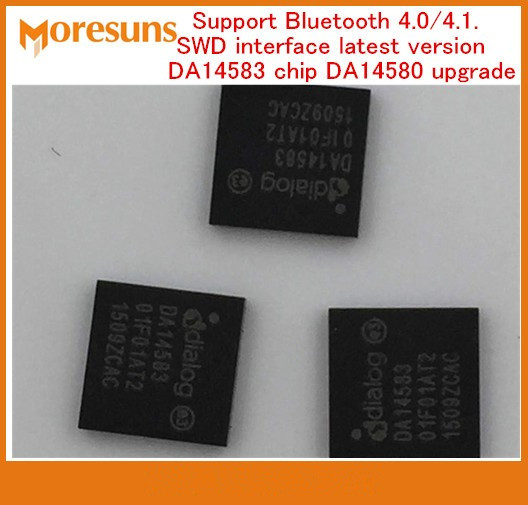 5pcs/lot 16 MHz 32 bit ARM Cortex-M0 kernel Support Bluetooth 4.0/4.1.SWD interface latest version DA14583 chip DA14580 upgrade
