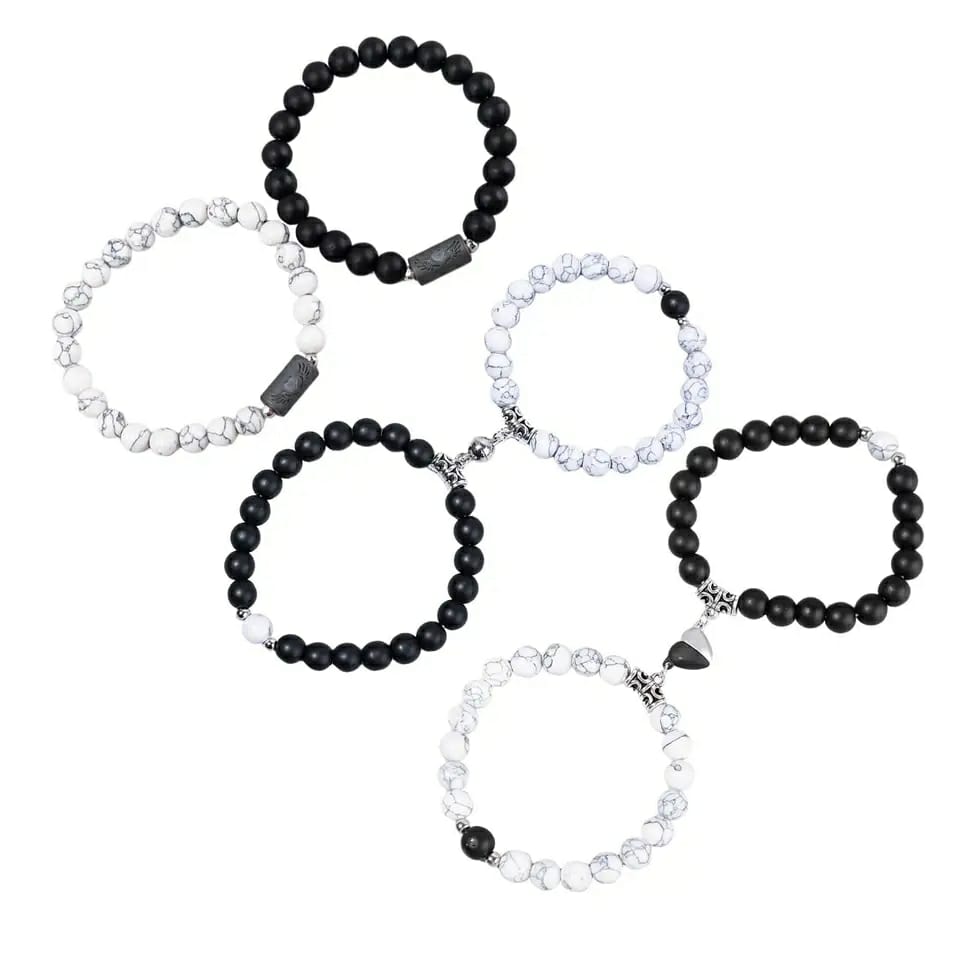 Stone Beads Yoga Bracelet For Lovers 2 PCs (couple)