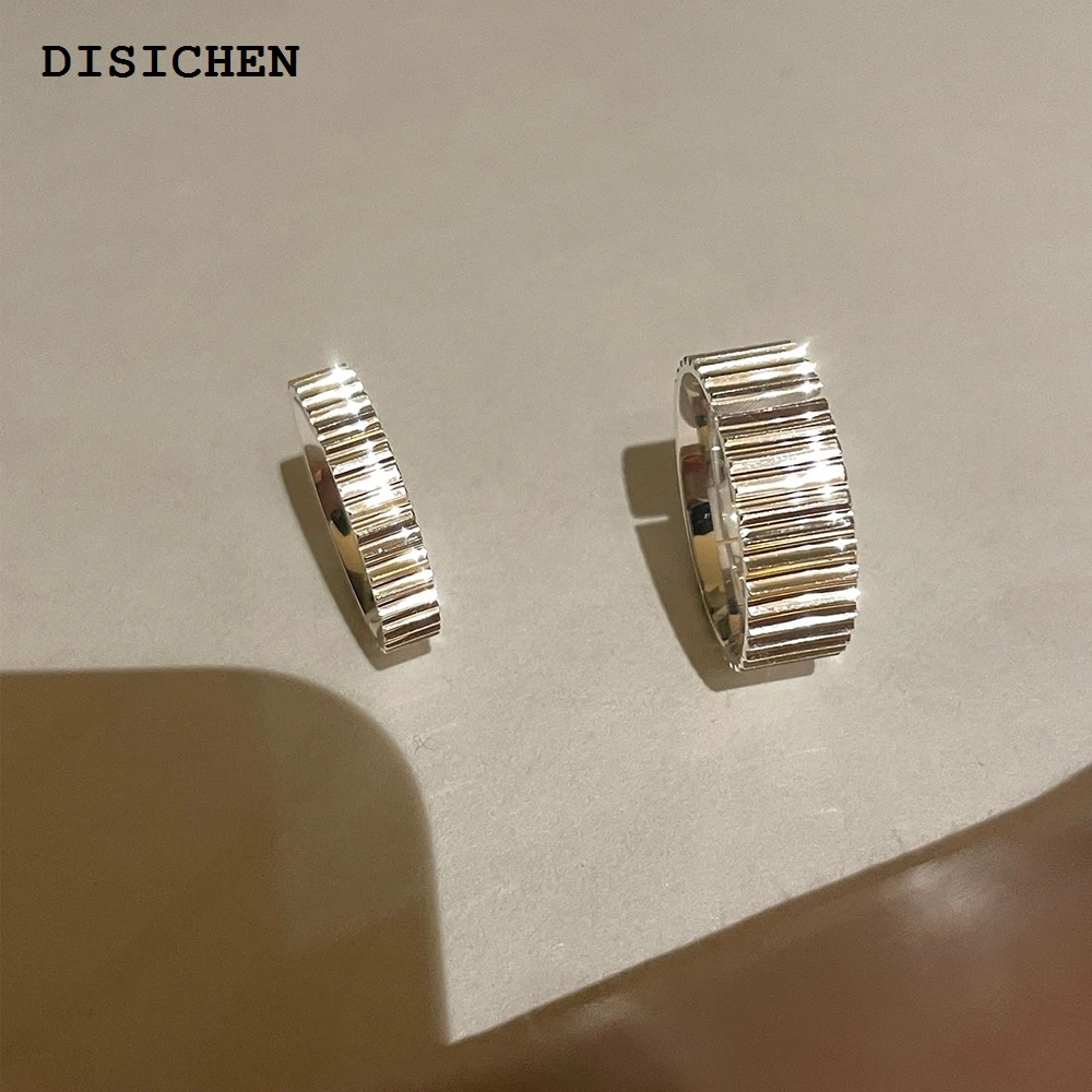DISICHEN Profesional Silver Color Finger Rings for Women Couple Light Luxury Ladies Gear Trendy Fine Jewelry Opened Antique Rings Anillos