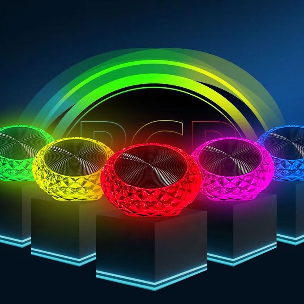 2Pcs Universal Portable Design Ambient Light Plug Play Mini Size Car Atmosphere Lamps Colorful Lighting Mini LED Light Night Light