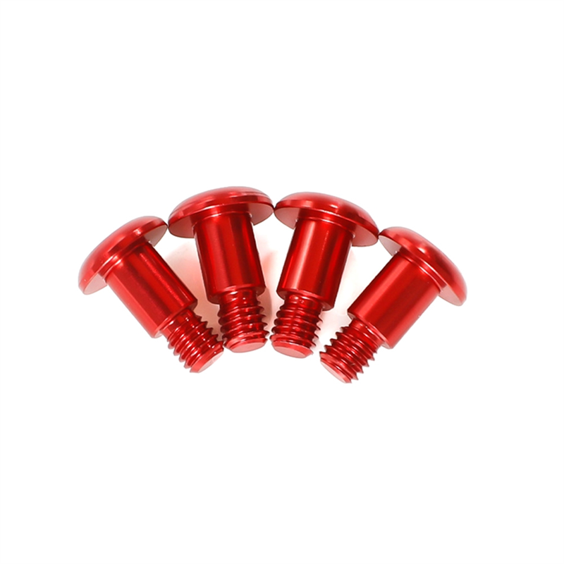 4PCS Aluminum Alloy Step Screw for 1/10 TT02/TT02B RC Car Upgrade Parts Red