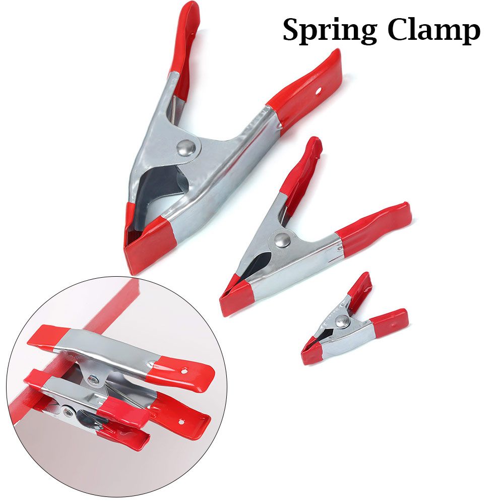 1pc Craft Home Nylon Tools Hand Tools Micro Spring Clamps Metal Woodworking Grip A-shaped Clip