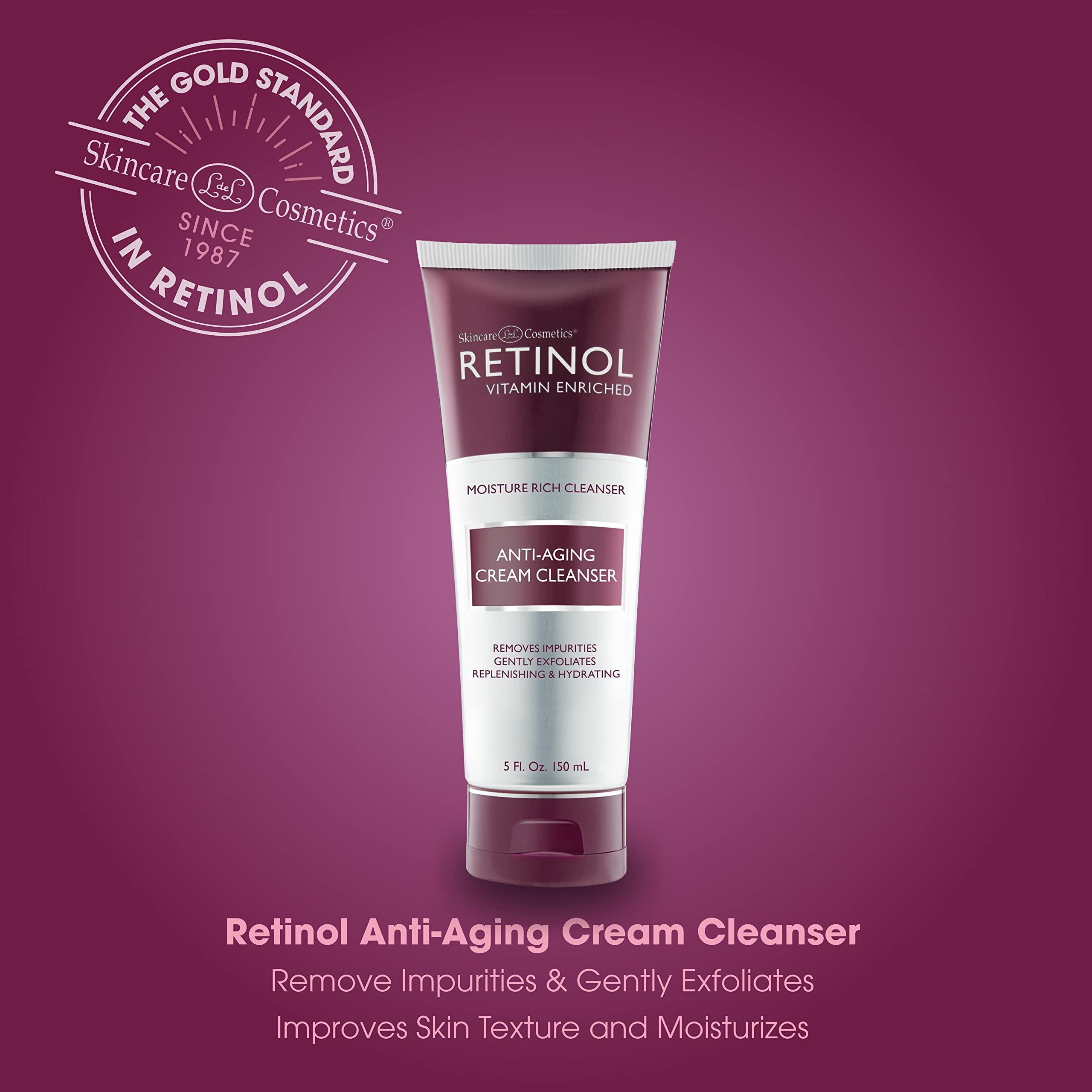 Retinol Anti-aging Cream Cleanser 5 Ounce 1