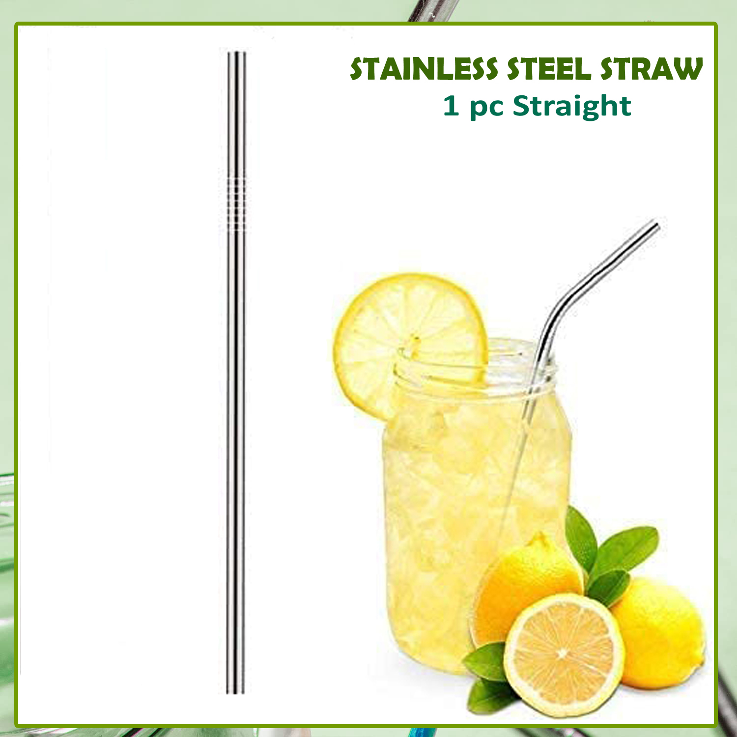 Reusable Stainless Steel Straw - Pack Of 1 By Trimandu