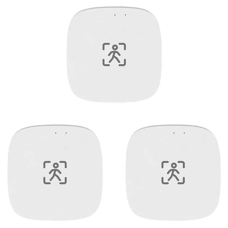 3X ZigBee Human Presence Motion Sensor with Luminance/Distance Detection 5/110/220V Tuya Smart Life Home Automation