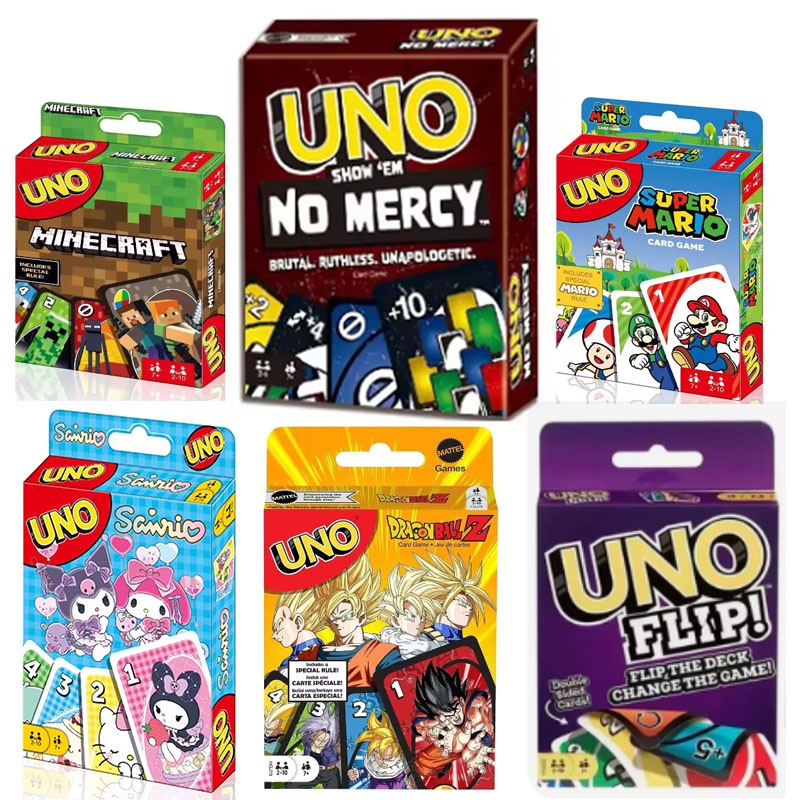 2025 New UNO FLIP! Pokemon Board Game Anime Cartoon Pikachu Figure Pattern Family Funny Entertainment uno Cards Games Christmas Gifts