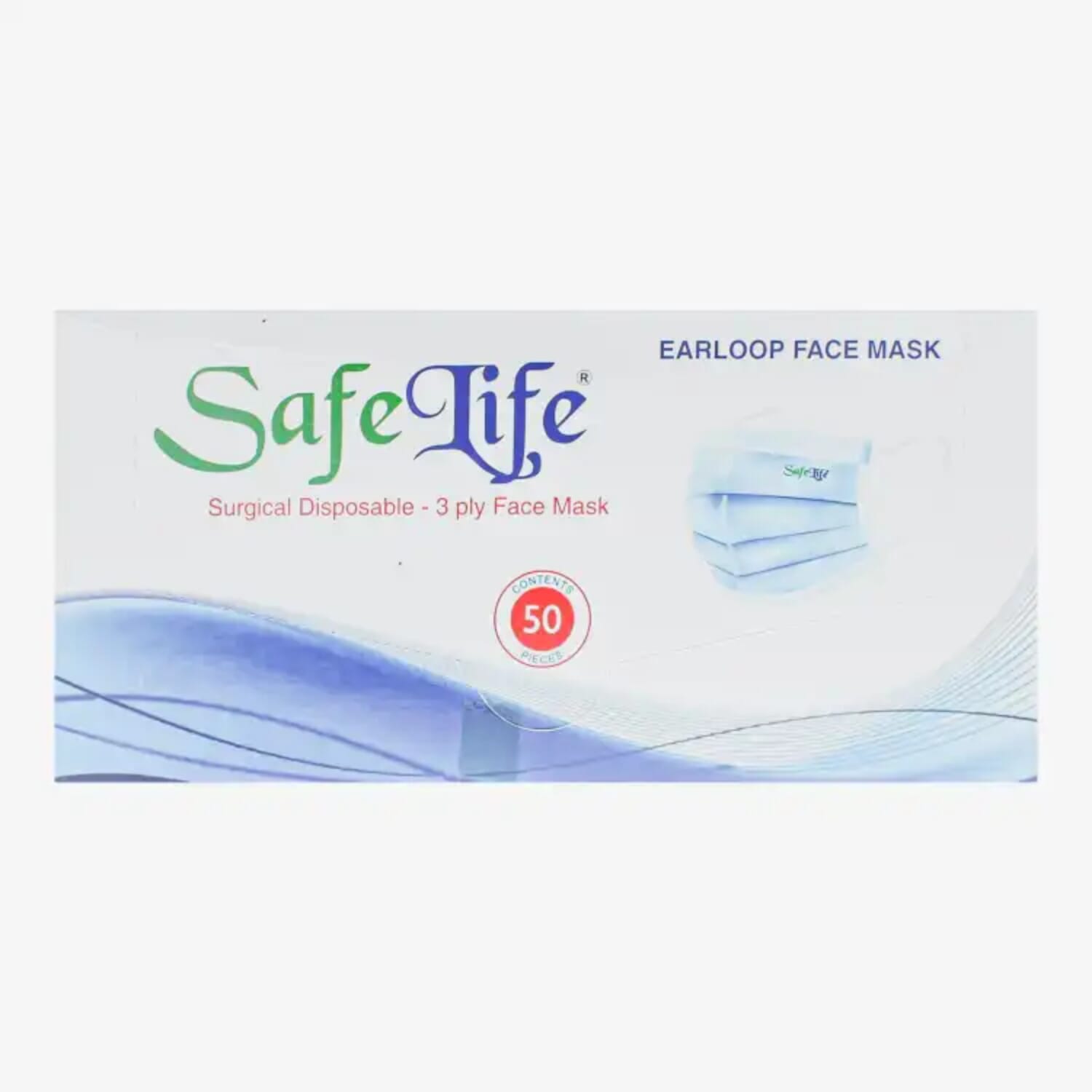 Safe Life Surgical Disposable 3 Ply Face Mask 50 Pcs | From Haatbazar | Haat bazar | Haatbazaar | Hatbazar