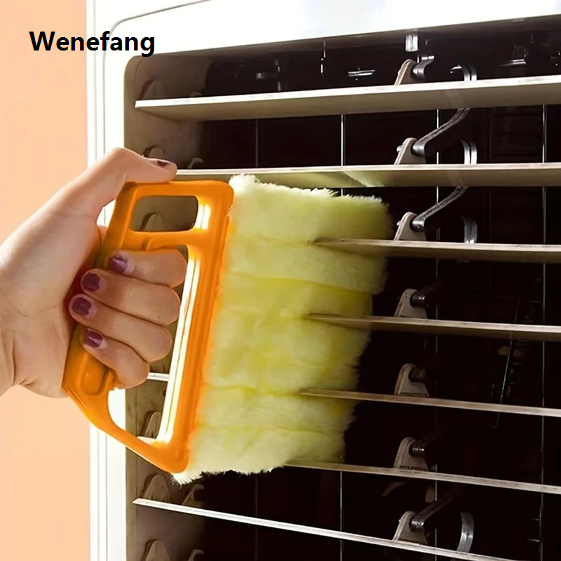 Wenefang microfiber cloth Vent Blinds Cleaner Cloth Brush Auto Air Conditioner Microfiber Air Conditioner Duster Electric Fan Cleaner Washable Tool