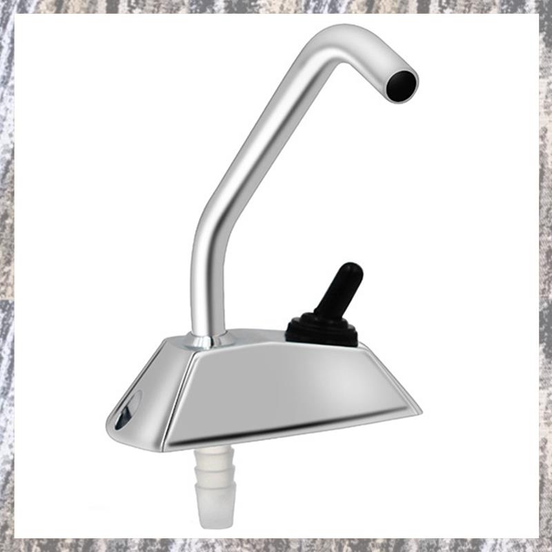 Spout Single Hole Water Faucet Tap Caravan Full 360 Degree Rotation Taps 1 Piece Silver